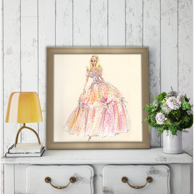 PicturePerfectInternational Birthday Wishes Barbie Doll Framed